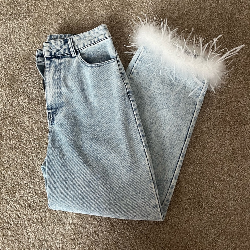 12th Tribe Feather Jeans